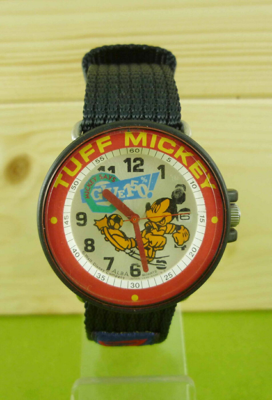 【震撼精品百貨】米奇/米妮 Micky Mouse 手錶-黑足球 震撼日式精品百貨