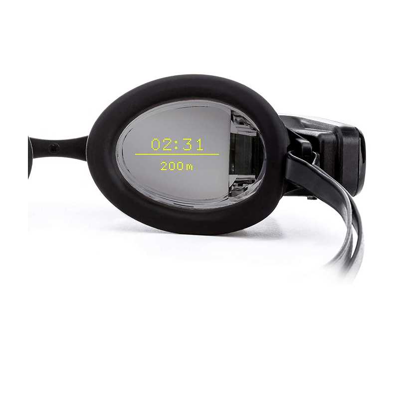 FORM 智能游泳護目鏡 FSG1 具有透明顯示屏 游泳時顯示指標 Smart Swim Goggles [9美國直購]