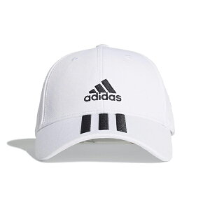 【ADIDAS】愛迪達 BBALL 3S CAP CT 休閒帽 三線 白 帽子 -FQ5411