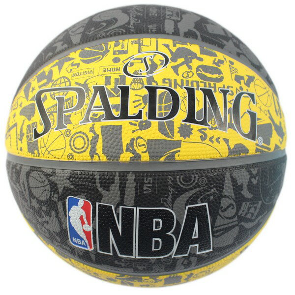 SPALDING 斯伯丁彩色籃球 NBA塗鴉系列/一個入(特720) 7號籃球 NBA籃球 SPA83499 室外內通用耐磨籃球-群16103R【領券滿額再折千12/31止】 4