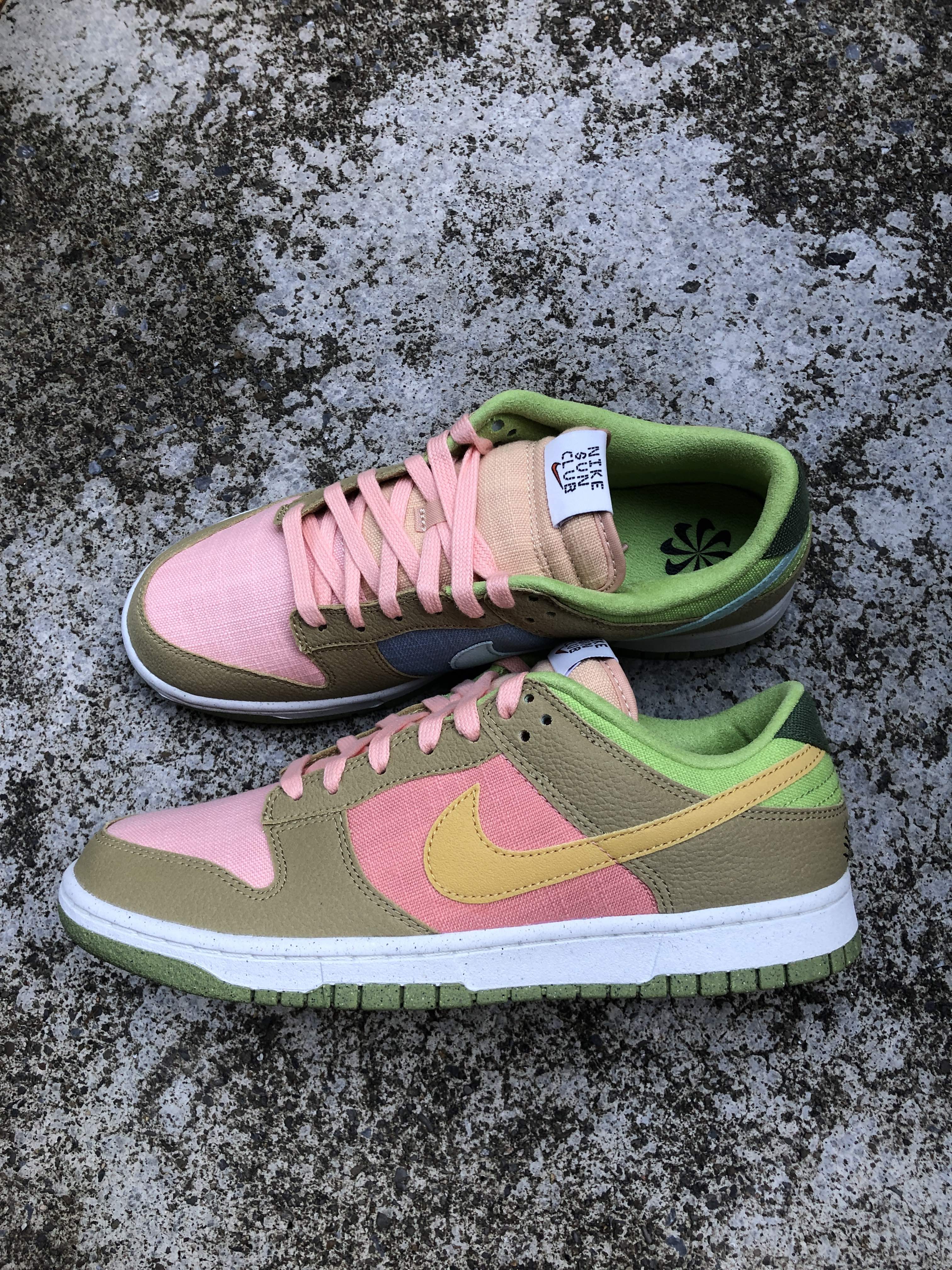 2022 環保材質NIKE DUNK LOW RETRO SE NN NEXT NATURE 綠桃粉藍OG 大灌