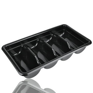 萊珍斯塑料黑色餐具盒酒店西餐餐具收集盒餐邊柜收納盒廚房用品