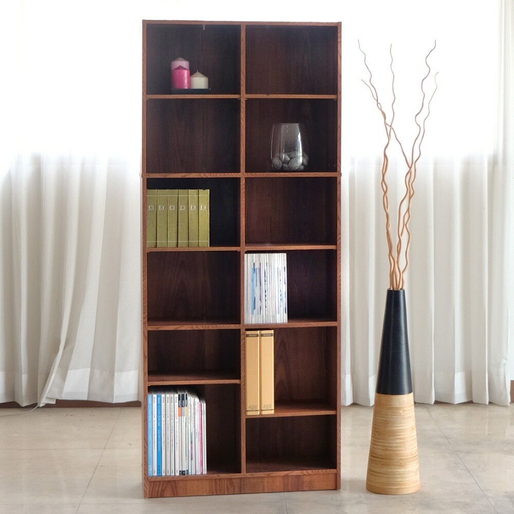 實芯十二格可調式書櫃 收納櫃 置物櫃~【馥葉-SM】 型號2812 2 實芯十二格可調式書櫃 收納櫃 置物櫃~【馥葉-SM】 型號2812 2