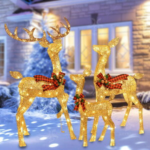 聖誕裝飾品 超大角馴鹿燈飾