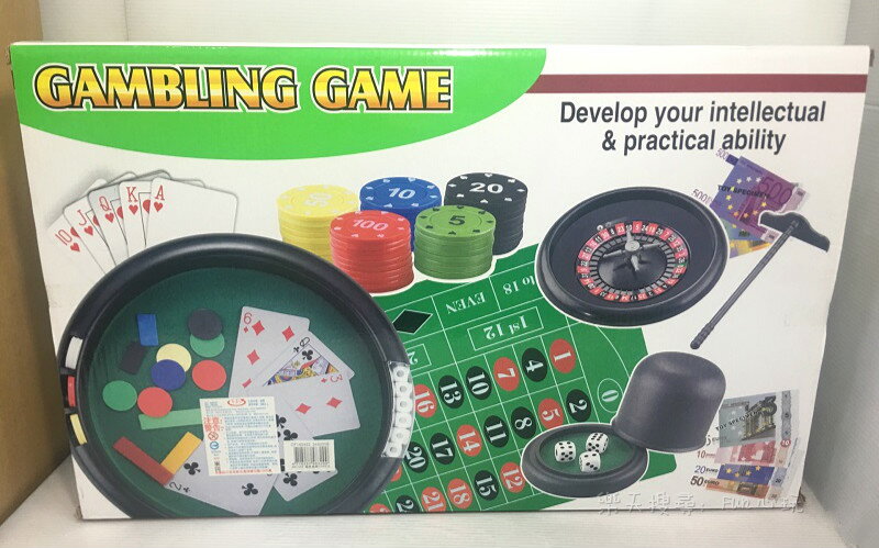 【Fun心玩】CF140492 賭具套裝 百家樂玩具組 俄羅斯輪盤 派對 過年 桌遊 玩具 1