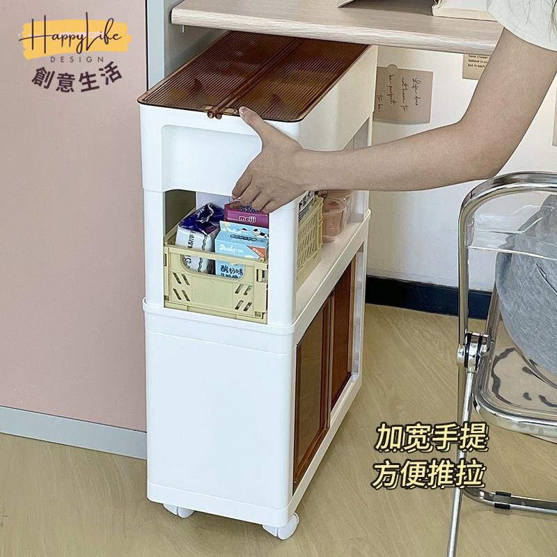 工廠直銷 宿舍桌下小推車子 放書本零食化妝品桌子 收納架子 可移動學生文具書櫃子 現代簡約置物架子新店開業 全館折扣 售後保障 優選/免運