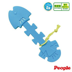 日本 People 魚骨頭造型咬舔玩具 固齒器 咬舔玩具
