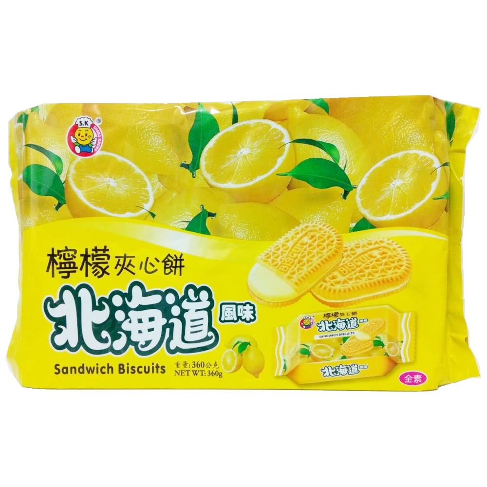北海道檸檬夾心餅360g【康鄰超市】