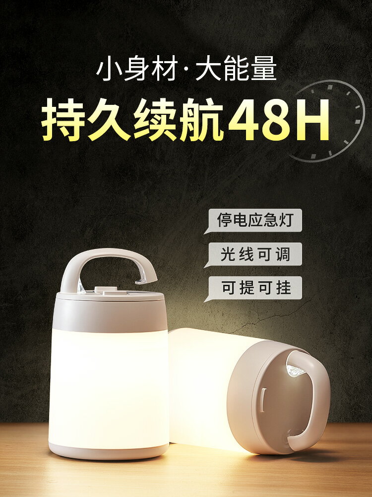 充電燈泡 LED應急照明燈可充電燈泡超長續航停電寶備用神器戶外家用行動式『XY14417』