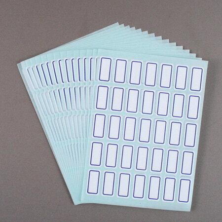 華麗牌 WL-1028 自黏標籤 (10X20mm藍框) (525張/包) 2