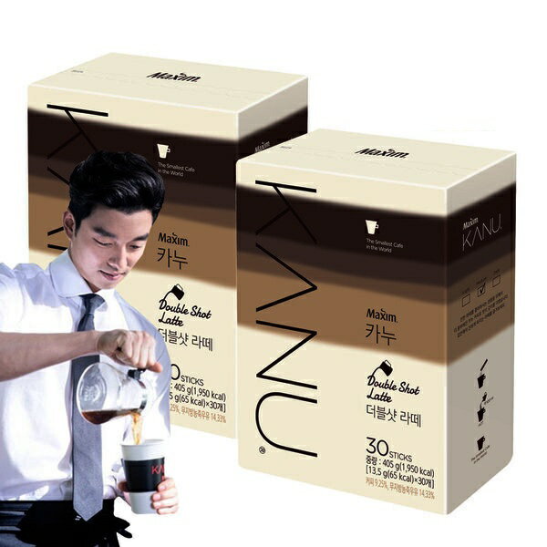 【首爾先生mrseoul】韓國 MAXIM KANU 雙倍無糖拿鐵咖啡 10入/30入 / 孔劉代言 / 哥倫比亞原豆