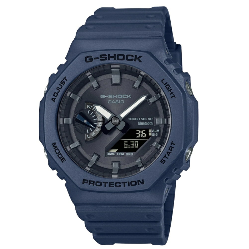 送禮首選★CASIO卡西歐 G-SHOCK 卡西歐/農家藍芽太陽能電力極致八角形錶殼45.4mm / GA-B2100-2A 附提袋【全館滿額折價★APP下單點數4倍送】線上購買享 實體門市同步服務