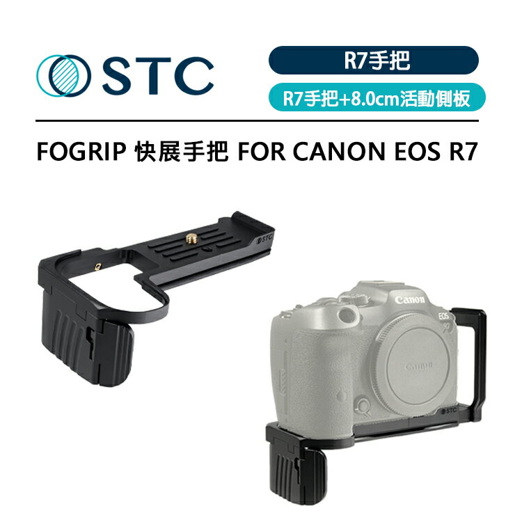 EC數位 STC FOGRIP 快展手把 8cm 活動側板 For CANON EOS R7 航太級鋁合金