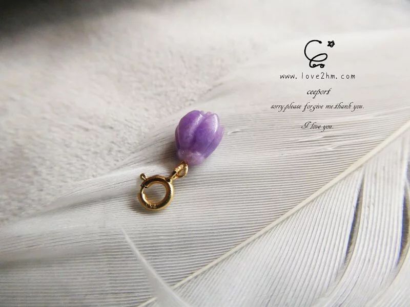 18K金 舒俱萊 花苞  金墜子 晶晶工坊 love2hm  25102