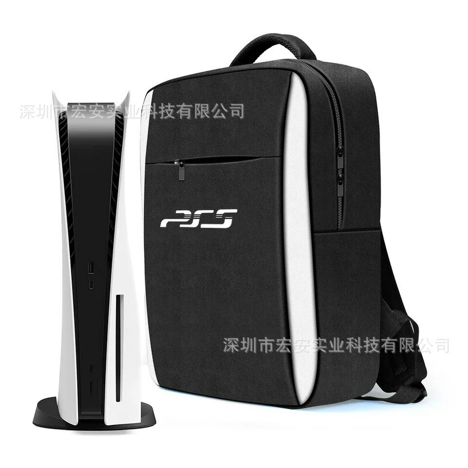 適用於索尼PS5遊戲機主機配件雙肩包學生包 PlayStation 5揹包