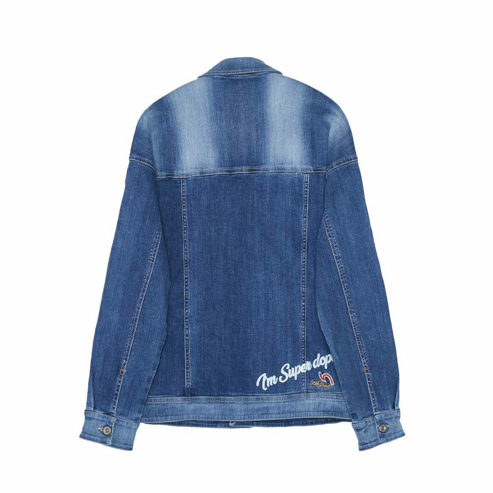 中性款 牛仔外套-酵洗藍 (510509) 【5th STREET】【APP下單享4%回饋】 聖誕禮物券 最高折700 7