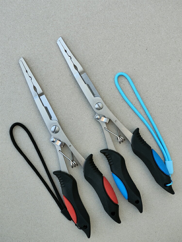 路亞鉗 釣魚鉗 不銹鋼路亞鉗釣魚鉗加長歪嘴魚線剪誘鉺開環摘鉤取魚鉤多功能鉗子