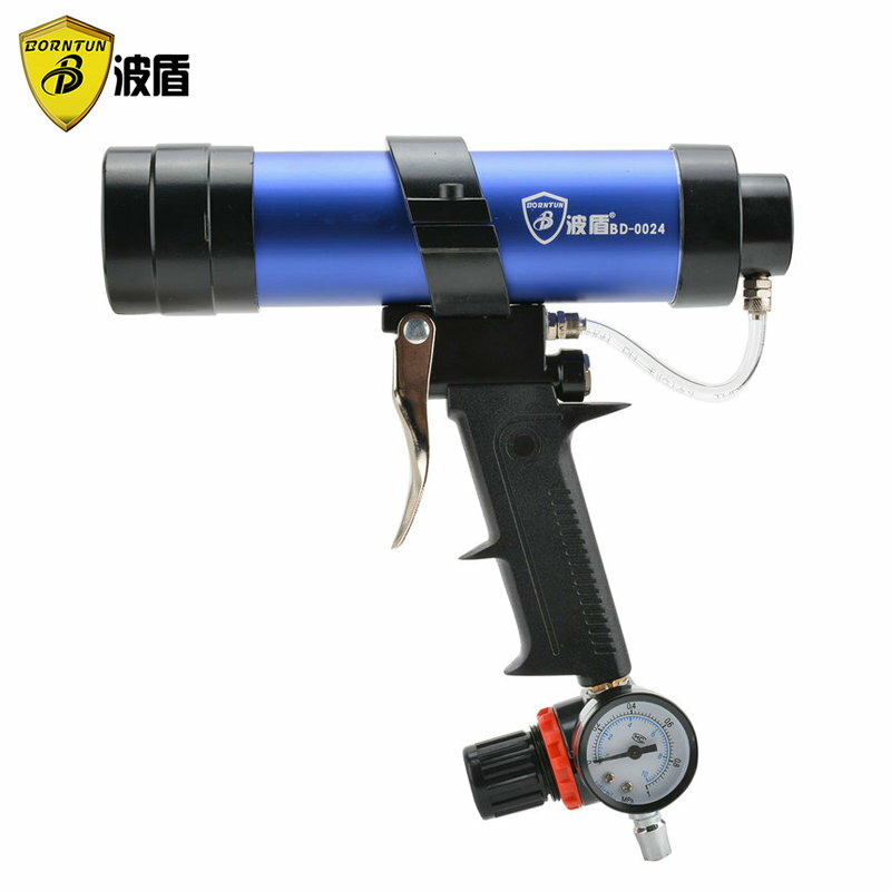 波盾 帶調速氣動打膠槍 310/600ml壓膠槍 風動玻璃膠槍 氣動膠槍