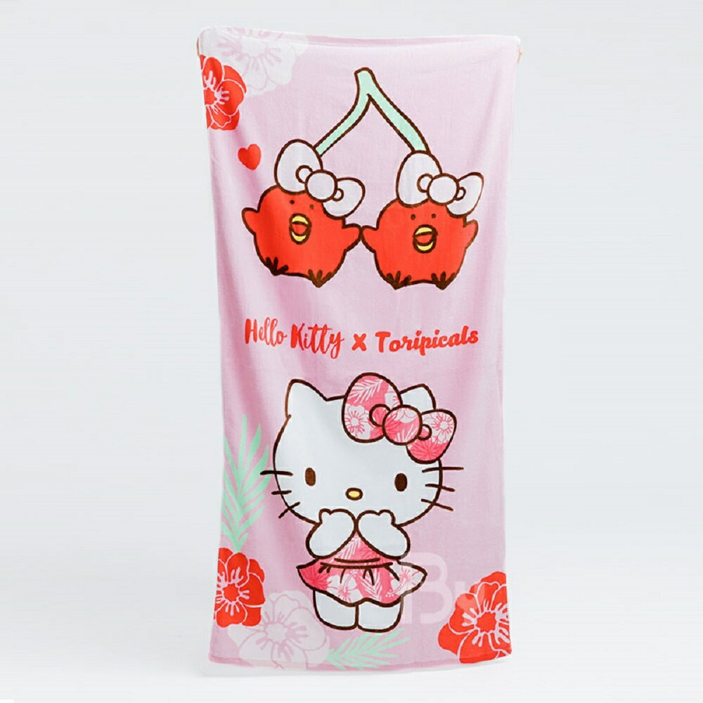 【ONEDER旺達】三麗鷗 凱蒂貓 Sanrio Kitty大浴巾 正版授權 KT-DC001