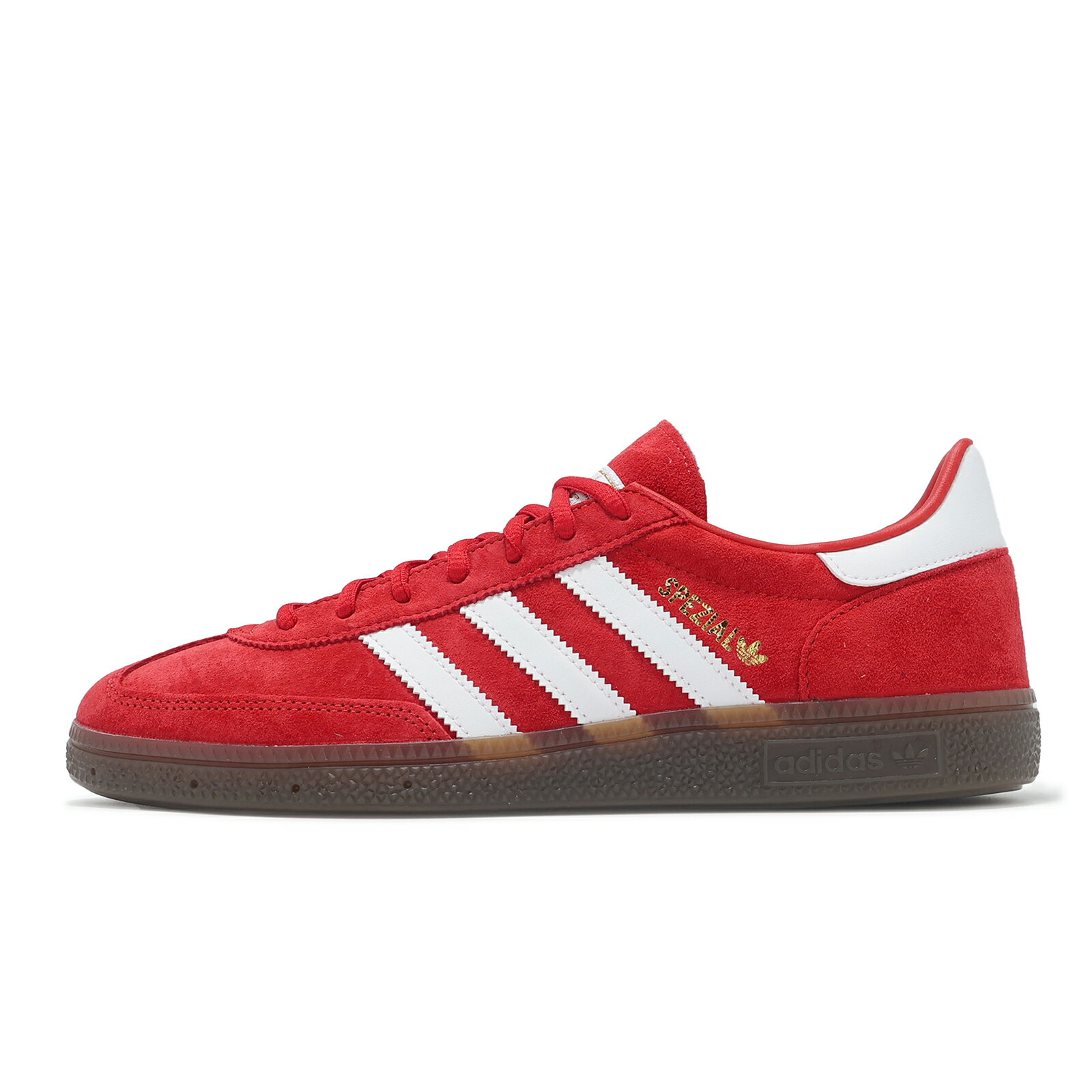 adidas 愛迪達 休閒鞋 Handball Spezial 男鞋 紅 白 焦糖底 麂皮 德訓鞋 復古 愛迪達