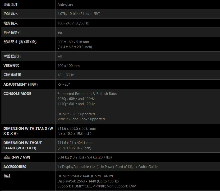 MSI 微星 MAG 321CQF E18 31.5吋 曲面螢幕 1500R VA 2K 180Hz 電腦螢幕 5