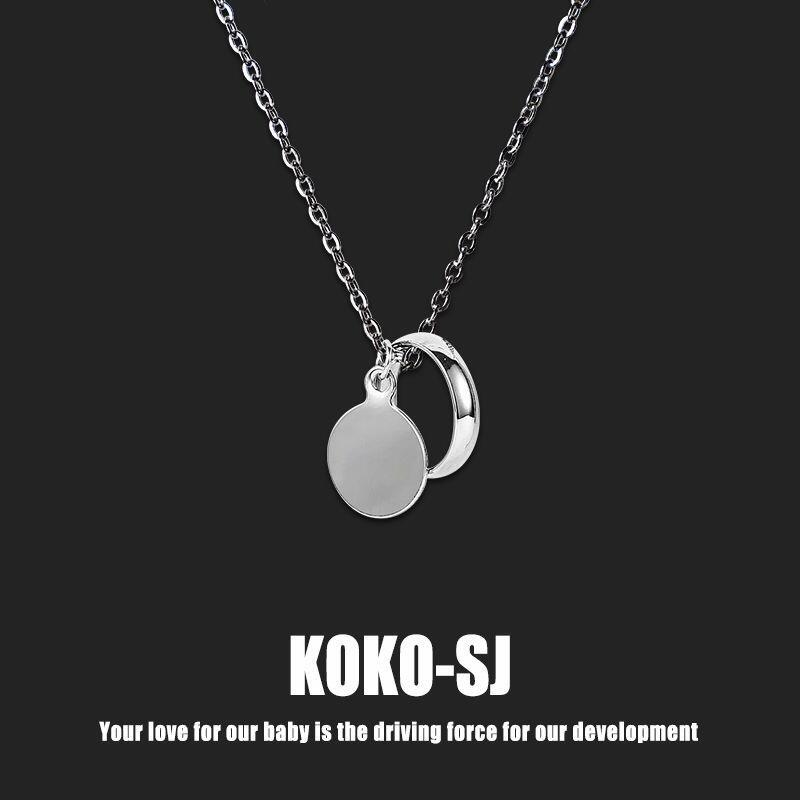 《KKSJ》王一博同款戒指項鍊男潮流吊墜ing嘻哈搭配衣服掛墜簡約女鎖骨鏈各種INS項鍊【滿199發貨】
