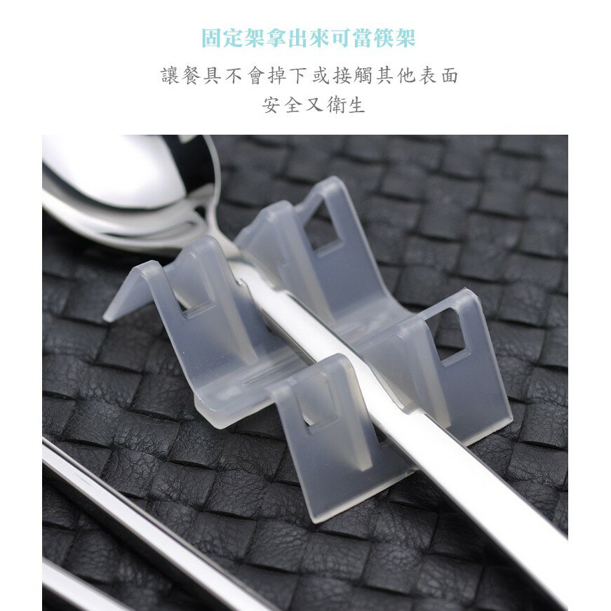 [現貨] 304不銹鋼 環保隨身餐具二件套 叉匙同體 學生套裝 環保餐具盒 二合一不鏽鋼叉匙餐具組(不晃動升級款) 5