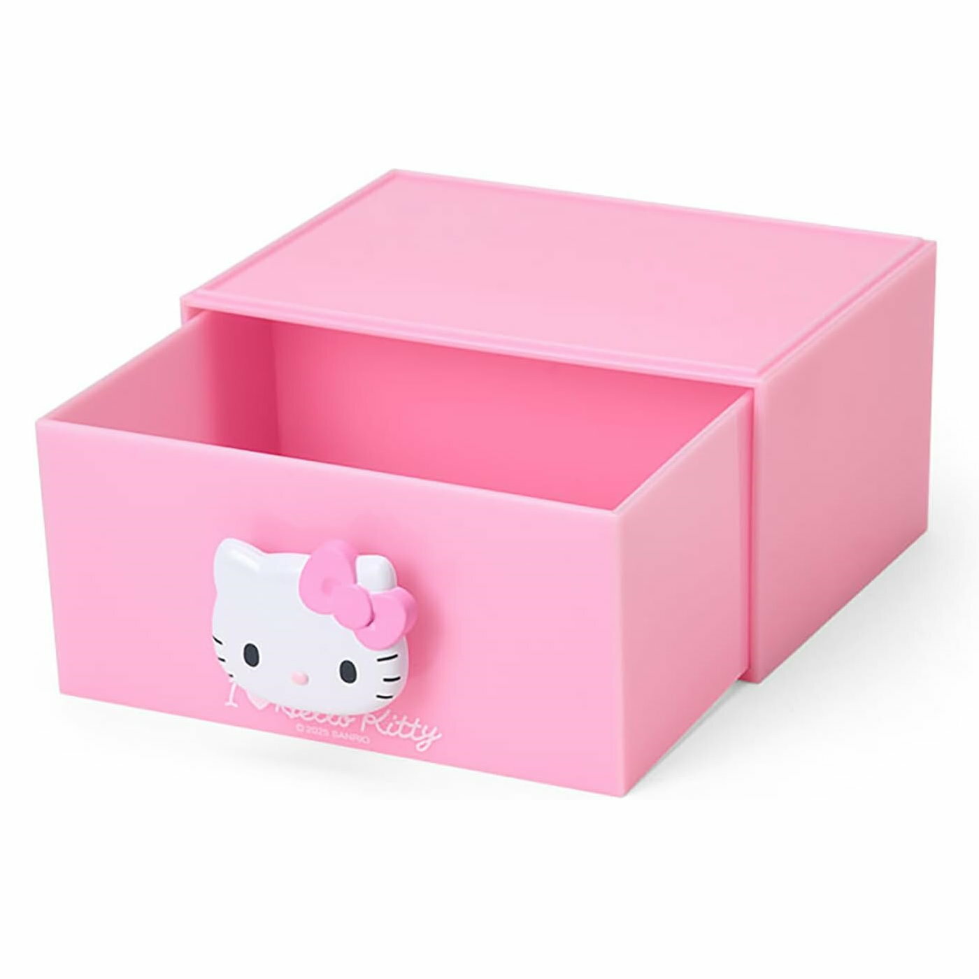 asdfkitty*KITTY 桌上型單層抽屜收納櫃-可疊放-日本正版商品