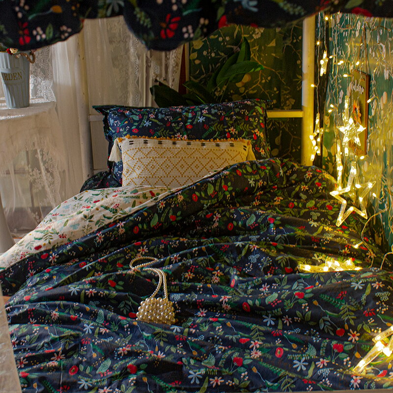 【可打統編 超低價】書寫時光全棉美式學生宿舍上下鋪三門全包圍蚊帳一體式覆古床簾 0