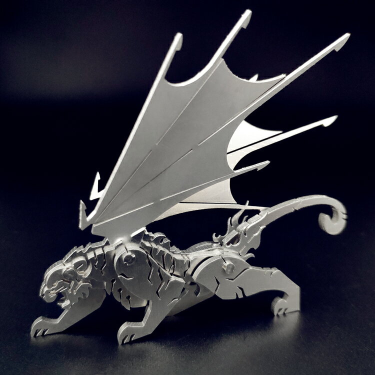 鋼魔獸3d立體金屬模型飛虎機械組裝不銹鋼拼裝手工拼圖高難度玩具