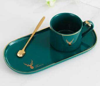 咖啡杯 網紅咖啡杯歐式小奢華精致英式下午茶杯子高檔陶瓷杯碟套裝ins風