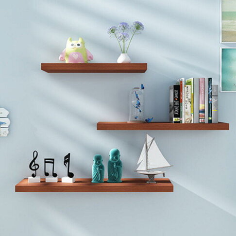 層板60 80 110cm 層架棚板架牆壁掛隔板牆裝飾架展示架掛牆書架掛牆書櫃 Ai115 35 40 123便利屋 123便利屋 Rakuten樂天市場