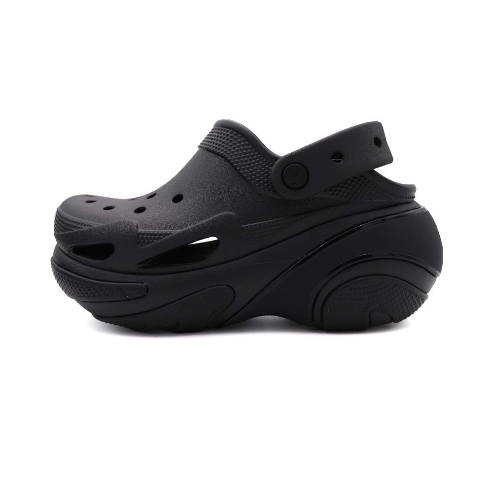 【全館滿額折】 Crocs 卡駱馳 Crush 黑色 貝殼 厚底 克駱格 涼拖鞋 女款 B6004【新竹皇家210061-0WC】