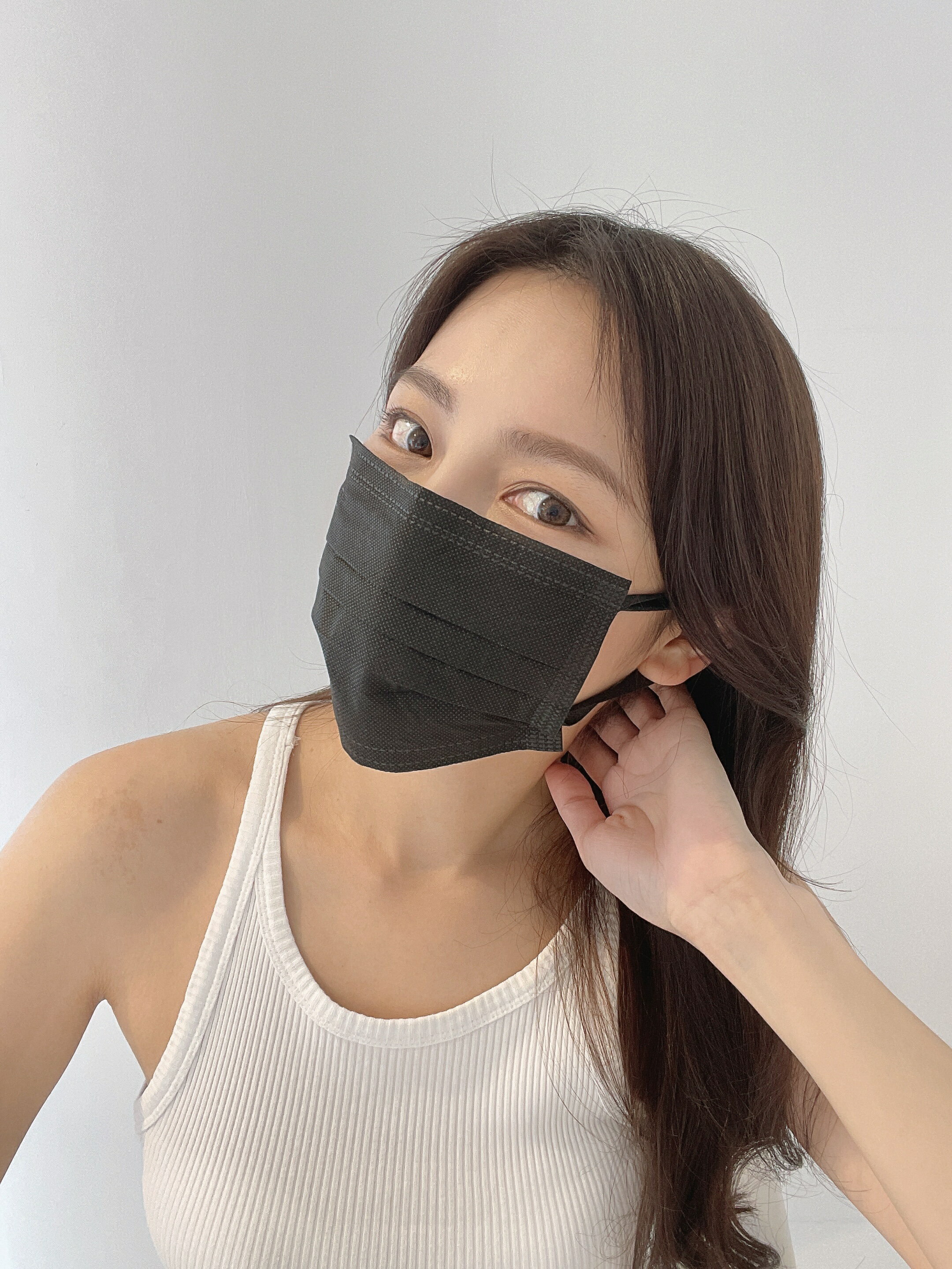 特殊色  浩珵醫療口罩(50入/盒 )-晶耀黑