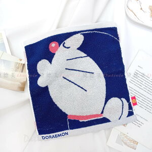 純棉方巾 34x35cm-哆啦A夢 DORAEMON 三麗鷗 Sanrio 日本進口正版授權