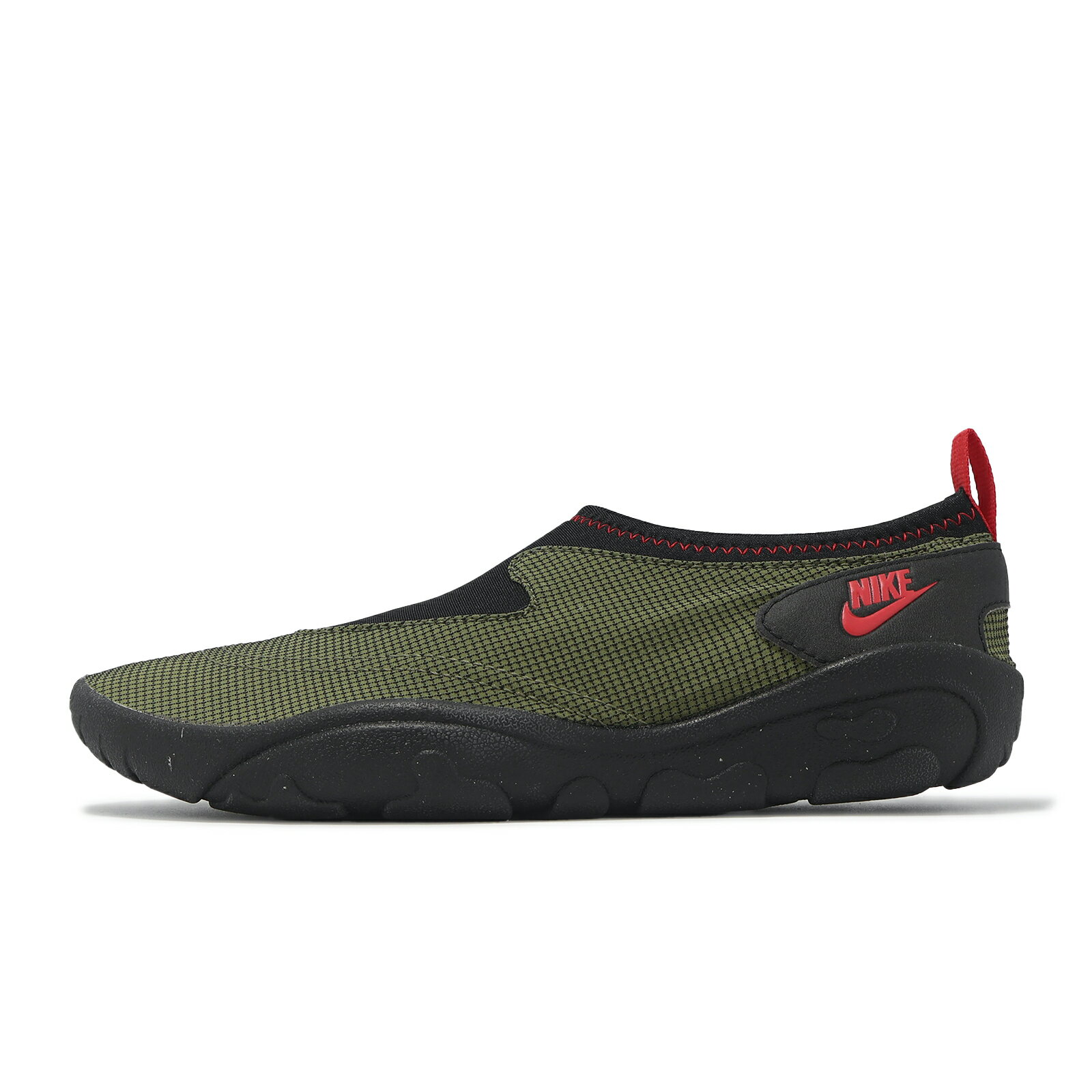 Nike 沙灘溯溪鞋 Aqua Turf 男鞋 綠 黑 戶外鞋 水鞋 襪套 休閒鞋 FZ5627-200