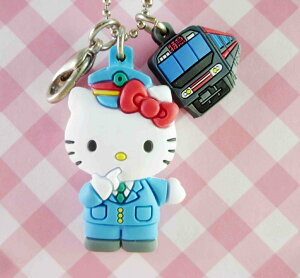 【震撼精品百貨】Hello Kitty 凱蒂貓 KITTY鎖圈-火車 震撼日式精品百貨