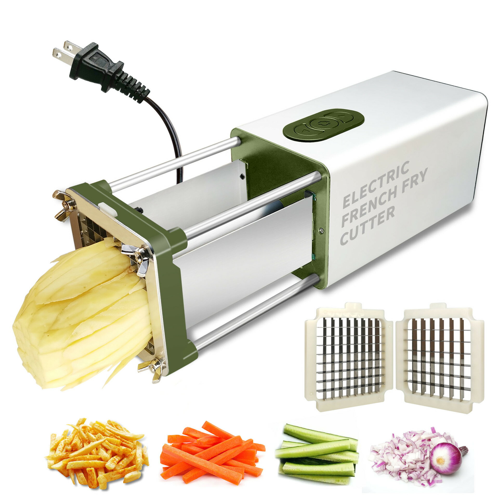 電動薯條機 多功能電動切菜機 商用家用切條切段切丁機器切薯條機