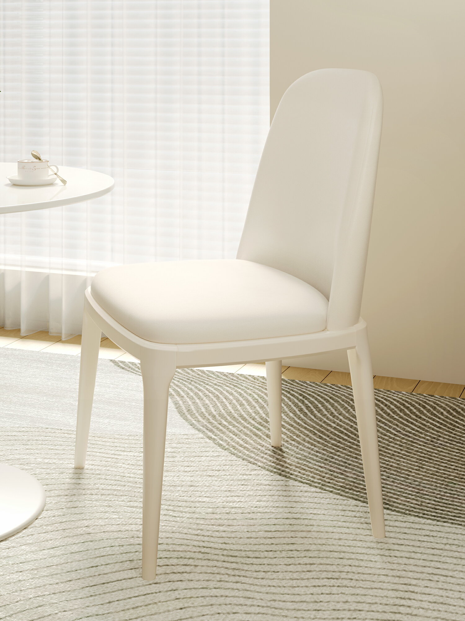 餐椅椅子家用輕奢高級客廳歐式餐桌椅塑料簡約靠背凳子軟包藝術椅
