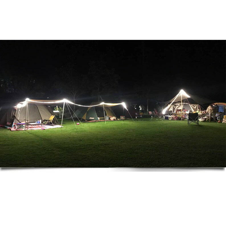 5米、10米 戶外防水露營燈條2835超亮264珠LED 3排調光燈條 LED燈條  天幕 炊事帳【現貨】 3