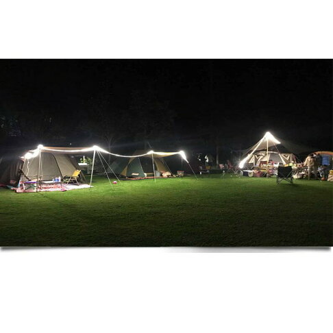 5米、10米 戶外防水露營燈條2835超亮264珠LED 3排調光燈條 LED燈條 天幕 炊事帳【現貨】 3