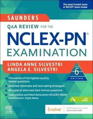 Saunders Q & A Review for the NCLEX-PN Examination (6版) Silvestri 2023 Elsevier