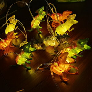 太陽能燈串戶外防水兒童LED房間節日造型卡通彩燈游樂園燈串動物
