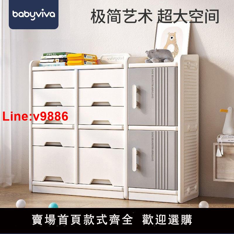 【臺灣公司 超低價】babyviva寶寶玩具收納架喂養臺櫃子嬰兒用品衣服分類儲物盒整理箱