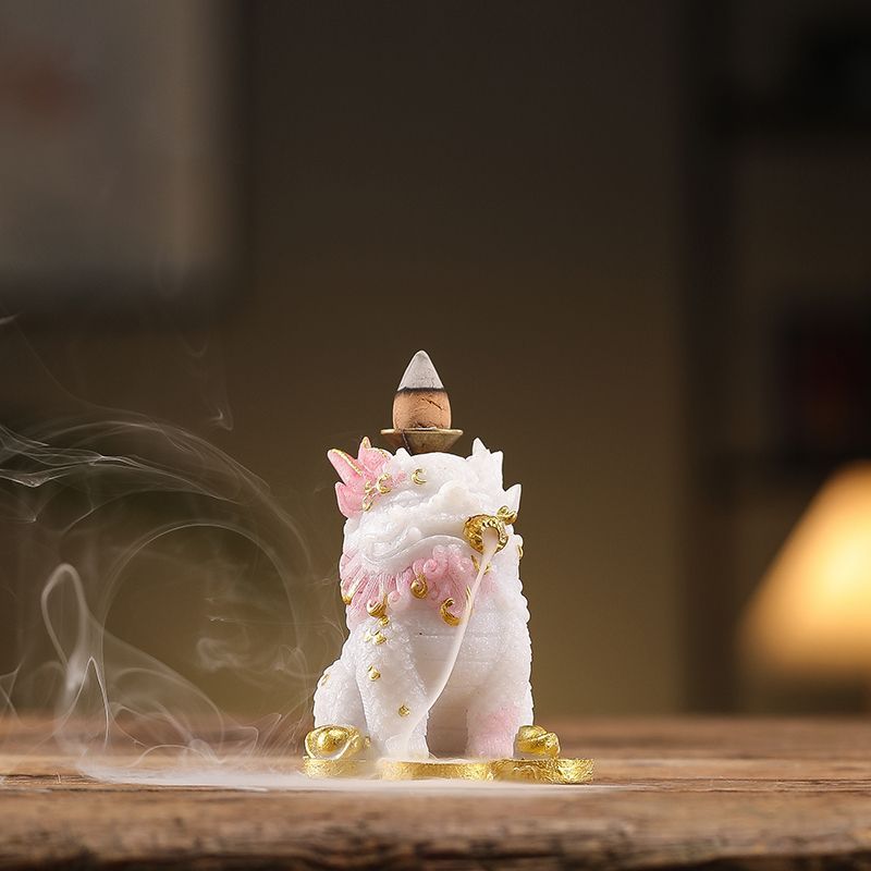 免運可開票 國潮高顏值貔貅擺件玄關茶室招財裝飾倒流香家用燻香客廳創意青石【ppd6002】