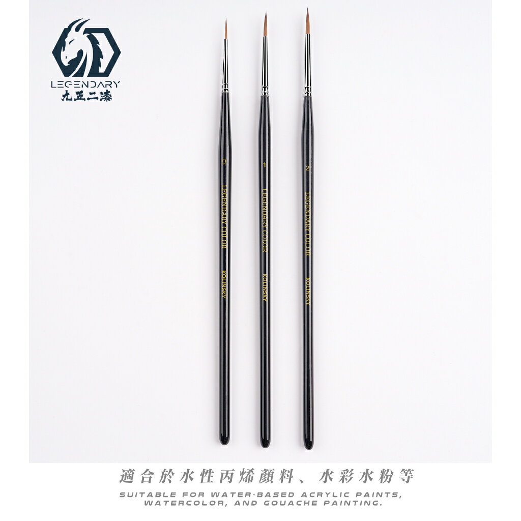 【模神】現貨 九五二漆 9527 貂毛筆 尼龍 鋼彈 筆塗 模型工具 上色 面相筆 繪圖筆 極細 畫筆 墨線 水彩筆 3