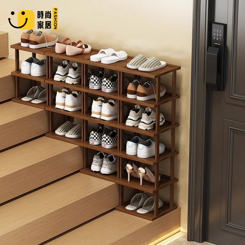 工廠直銷 可批發 鞋櫃 鞋架 玄關鞋架 鞋櫃 置物架 樓梯鞋架階梯式窄高門口置物架放樓梯上的鞋架子轉角入戶門鞋柜免運 特惠/開立發票 S1112