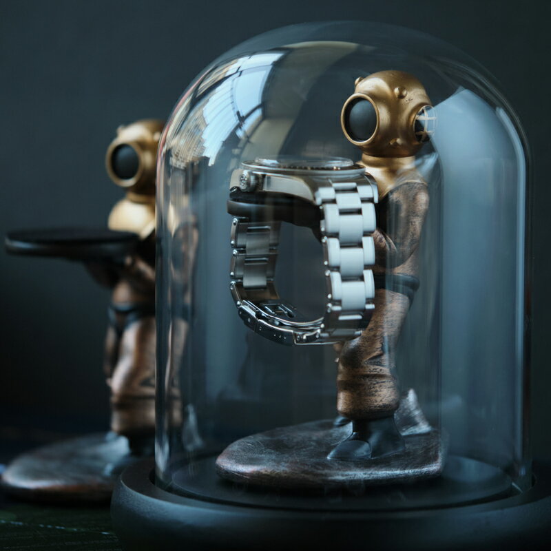 手錶展示架/手錶托架 復古潛水員表架表托手表台腕表收納手表展示架 diver watch stand【HZ62076】