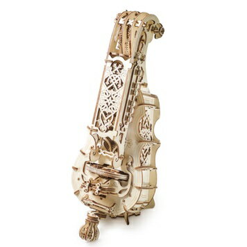 Ugears - 手搖風琴 Hurdy Gurdy來自烏克蘭.橡皮筋動力.機械驚奇 ! 科學玩具 0