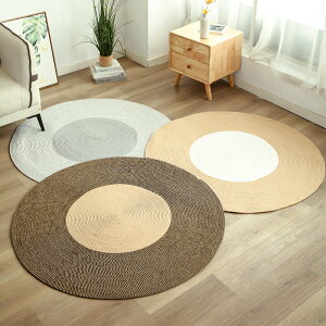 北歐棉線編制地墊編織毯腳墊床邊毯客廳茶幾廠家地毯商用簡約桌墊